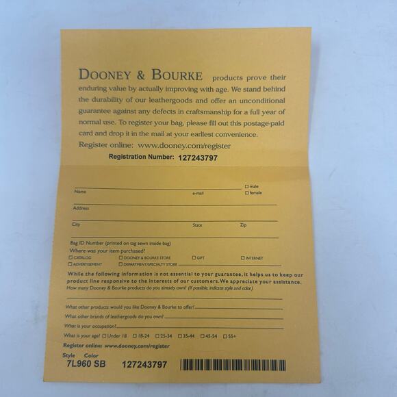 Dooney & Bourke Azure Pebble Leather Hobo w/Cotton Lining  (selling as is) - Picture 7 of 16